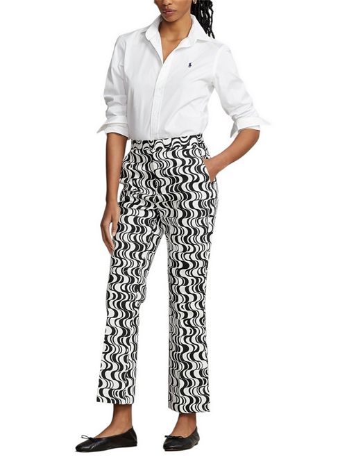 Camicia donna bianca in cotone stertch Ralph Lauren | 211891376BSR WHITE